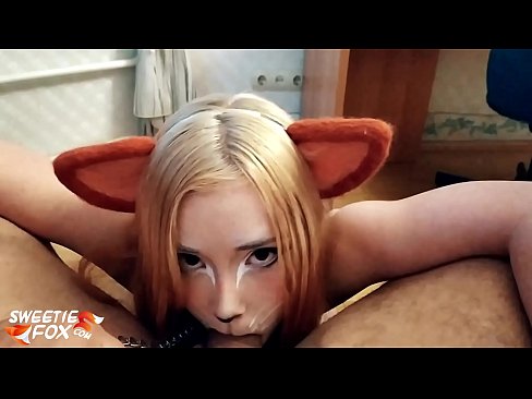 ❤️ Kitsune gbe dick ati pẹlu ni ẹnu rẹ ☑  Ibalopo ﹏